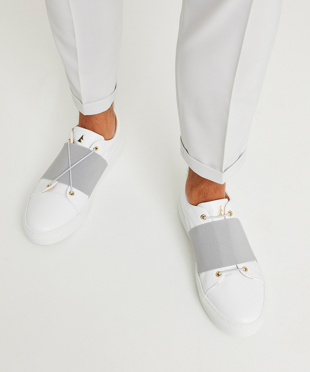 XOXO B.G Low-Top White Sneaker
