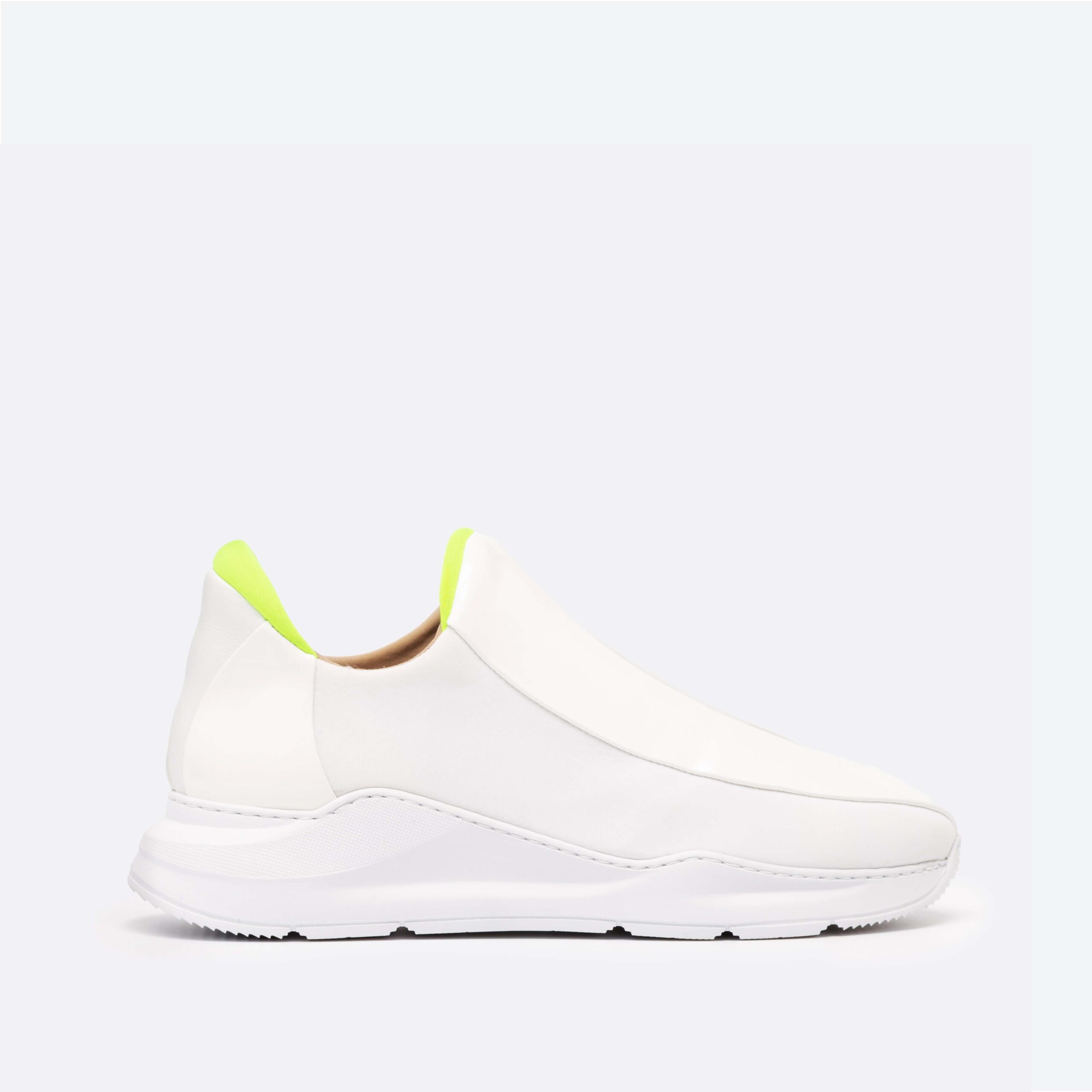 Electron. 04 White and Neon Sneaker