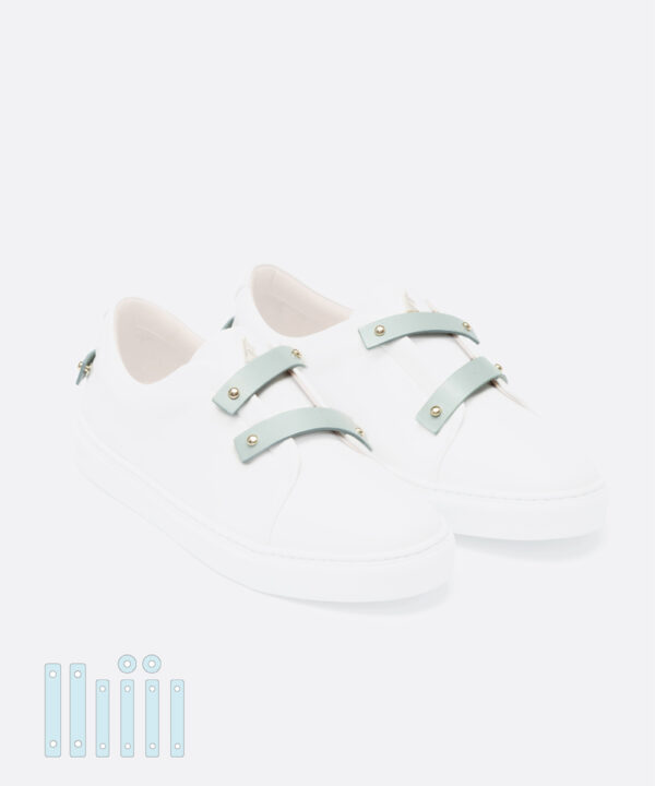 Baby Blue Leather Straps